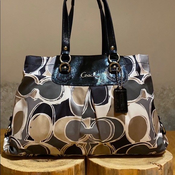 Coach Handbags - COACH Scarf Print Ashley Carryall